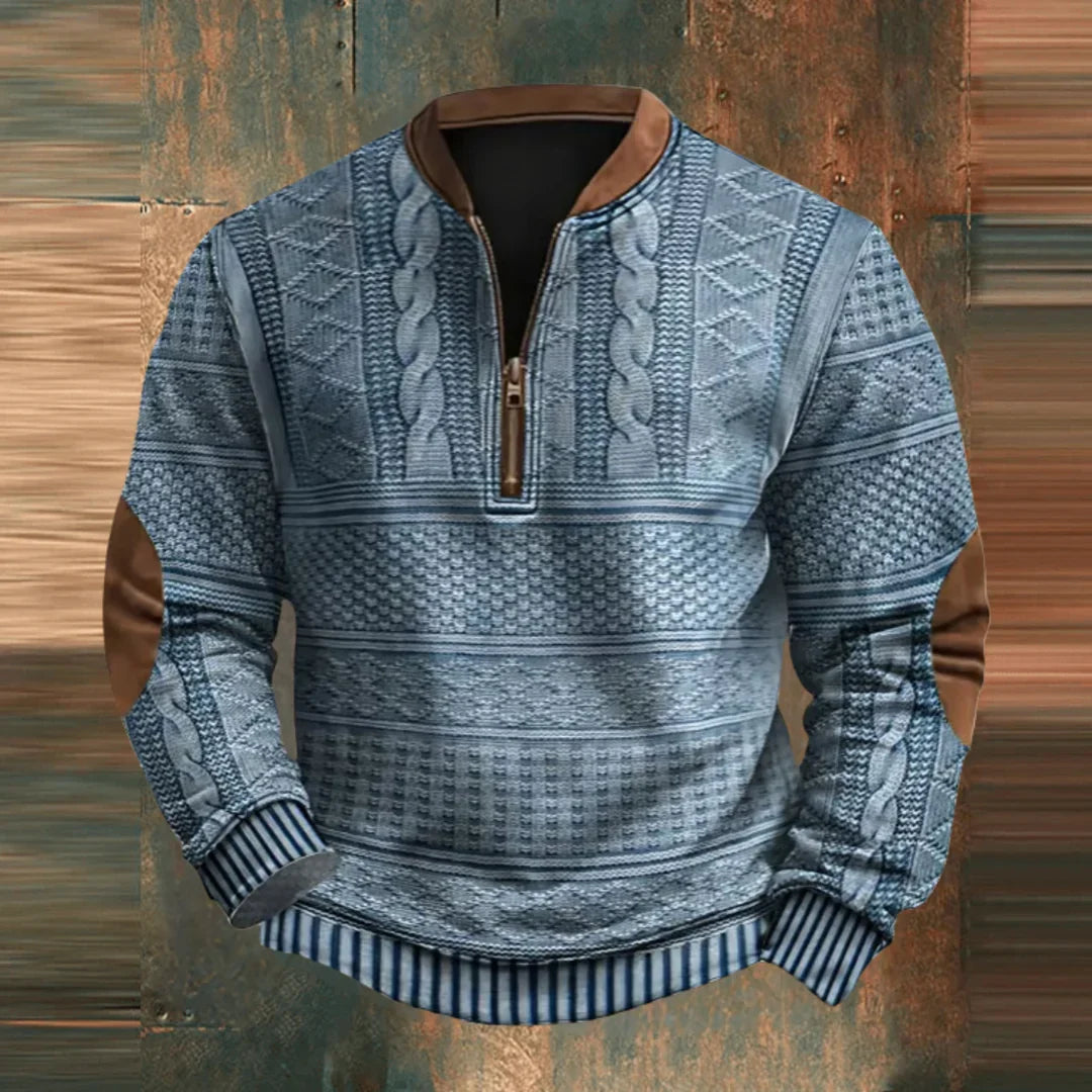 Mathieu™ Eleganter Pullover mit Reißverschluss