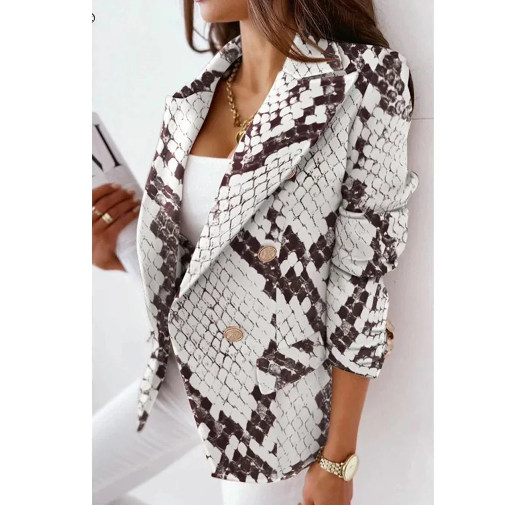 Eline - Elegante Damenjacke mit stilvollem Kragen im Swing-Design