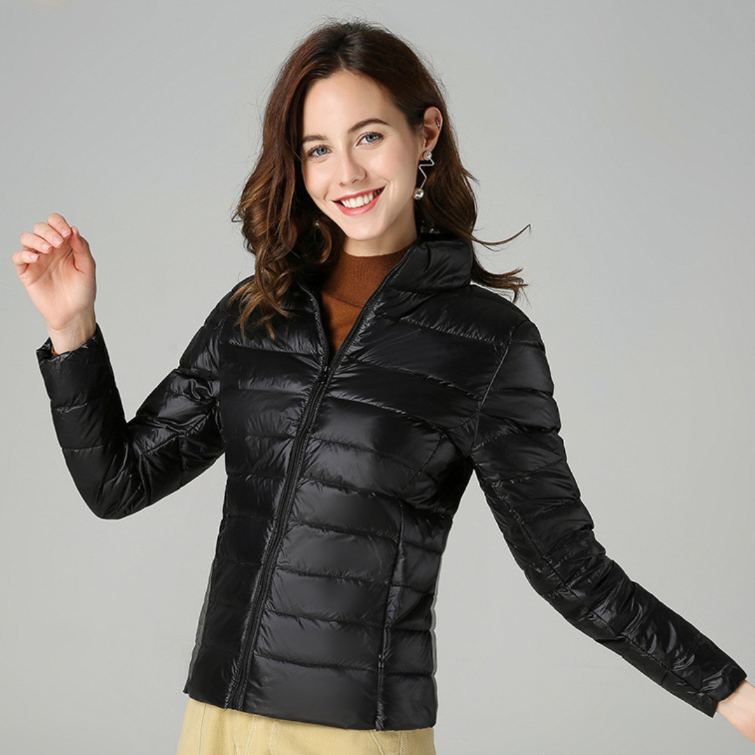 Sophie - Jacke aus weichem Baumwoll-Daunenmaterial