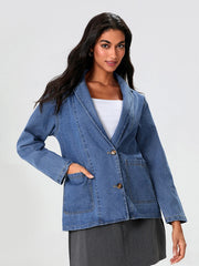 UrbanEdge - Elegante Jeansjacke mit zeitlosem Design und stilvollem Schnitt