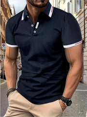 Nestor - Elegancka męska koszulka polo na co dzień