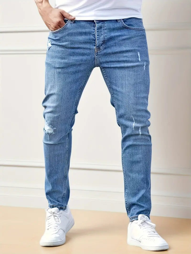 Stylische Slim Fit Herrenjeans mit Stretch für optimalen Komfort