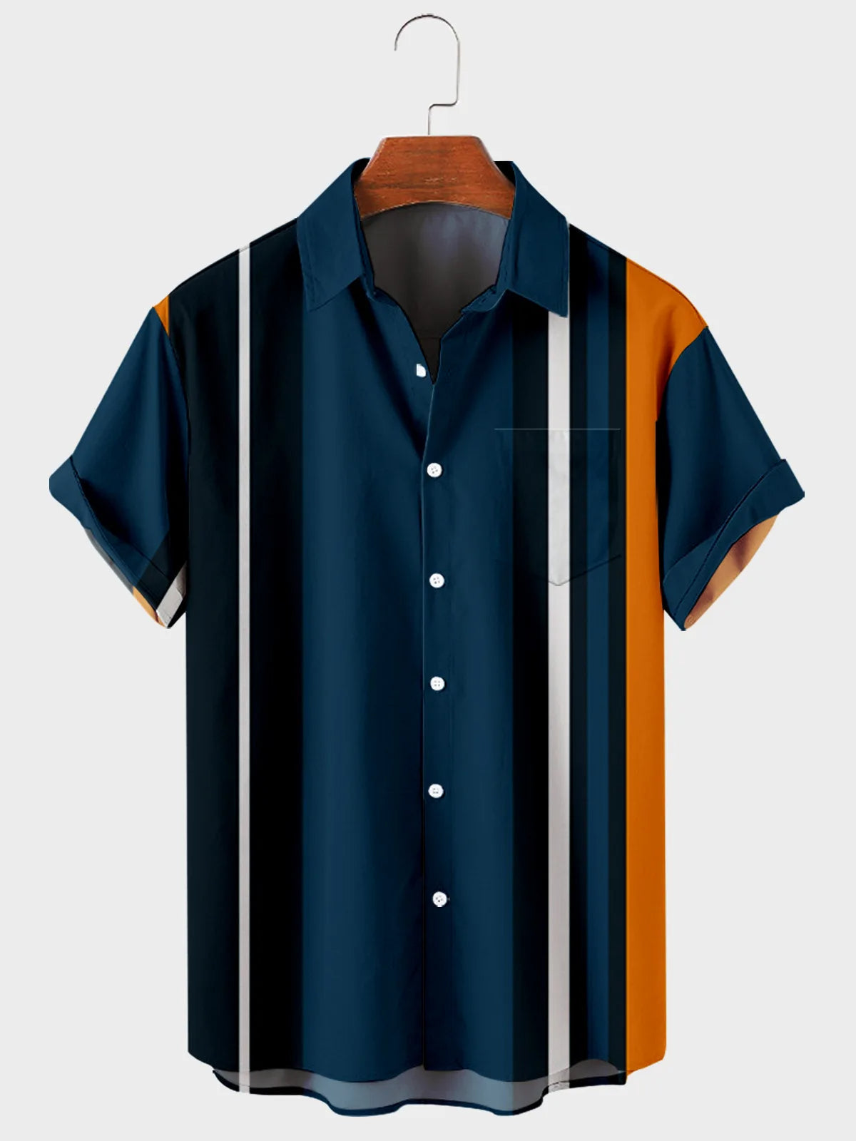Hoymans IslandVibe - Gestreiftes Hawaiian-Shirt für einen eleganten, sommerlichen Stil