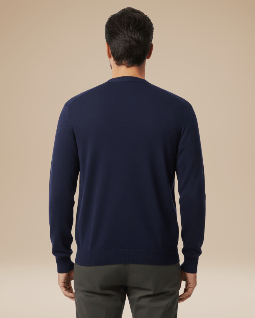 Herbstlicher V-Ausschnitt Cashmere-Cardigan für Herren mit Knopfleiste