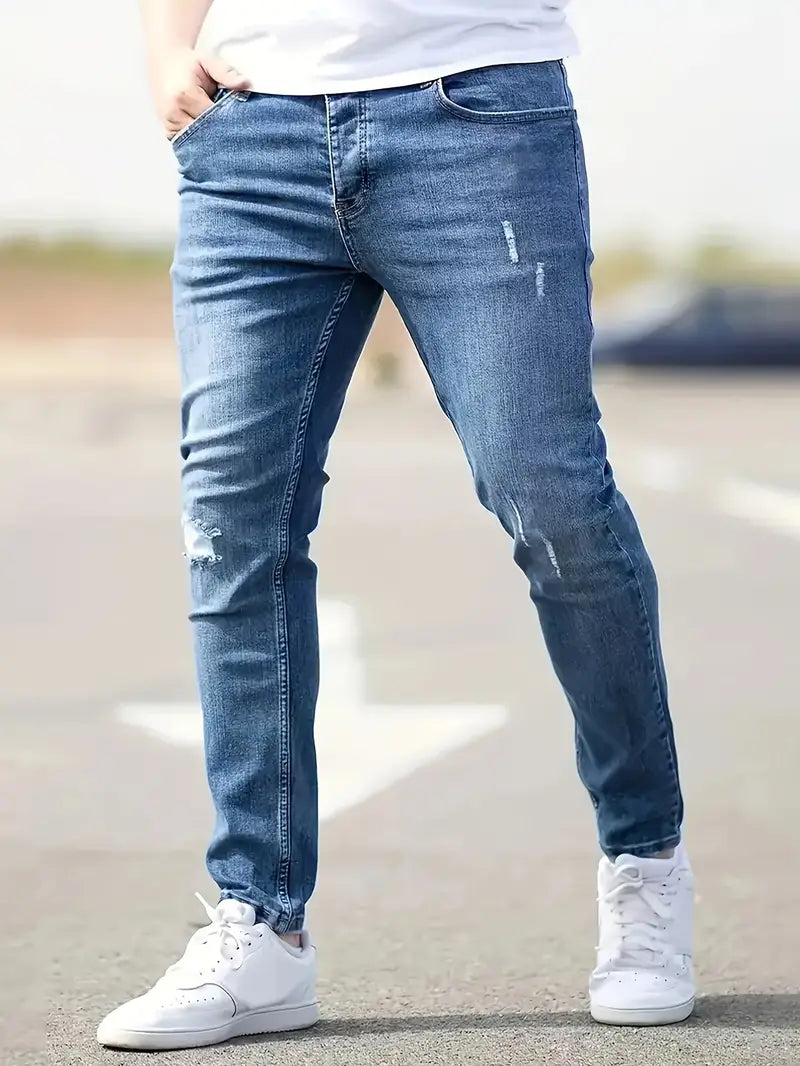 Stylische Slim Fit Herrenjeans mit Stretch für optimalen Komfort