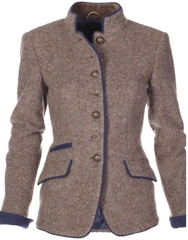 Stilvoller taillierter Wollblazer für Damen – Elegante Frühlingsjacke