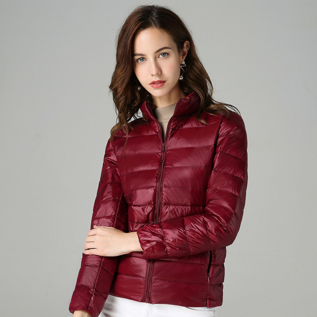 Sophie - Jacke aus weichem Baumwoll-Daunenmaterial