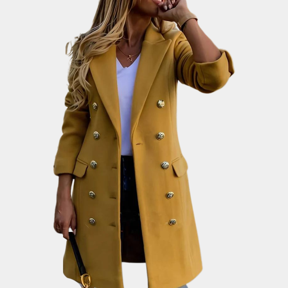 Eleganter Baumwoll-Trenchcoat für Damen – Stilvolle Übergangsjacke für den Frühling
