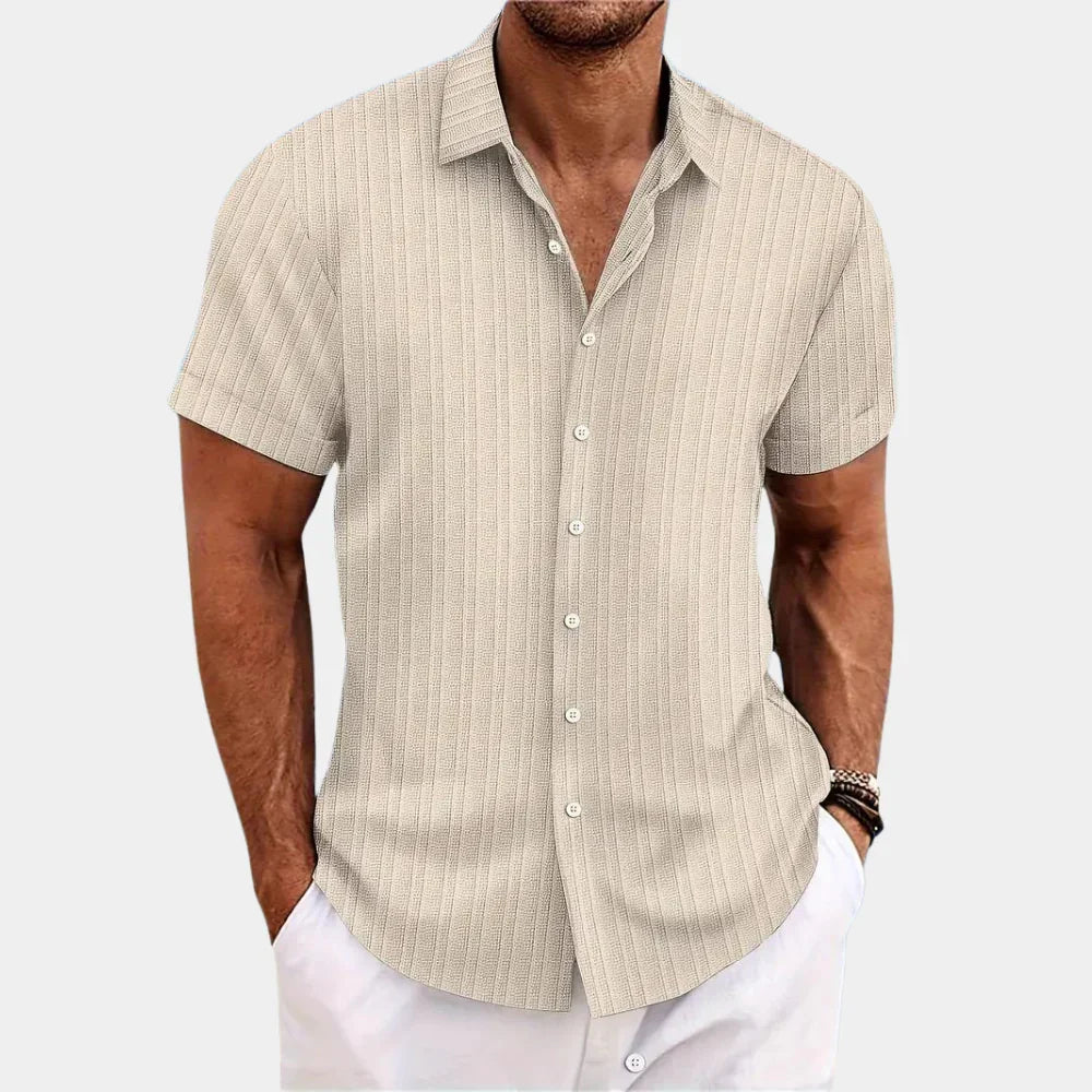 Finn - Elegantes Herrenhemd aus hochwertigem Leinenmix für einen frischen, modischen Auftritt.