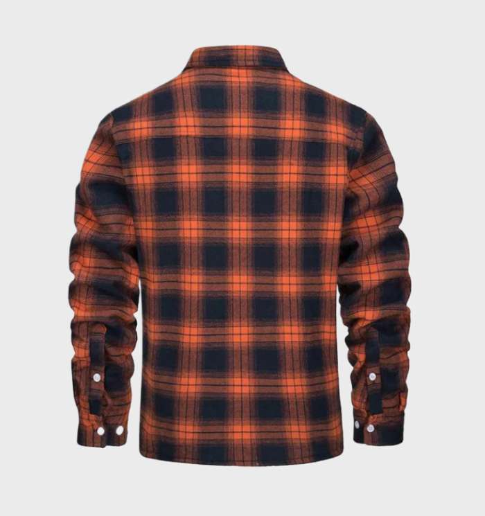 Nate | Herren Karierte Sherpa-Futterjacke