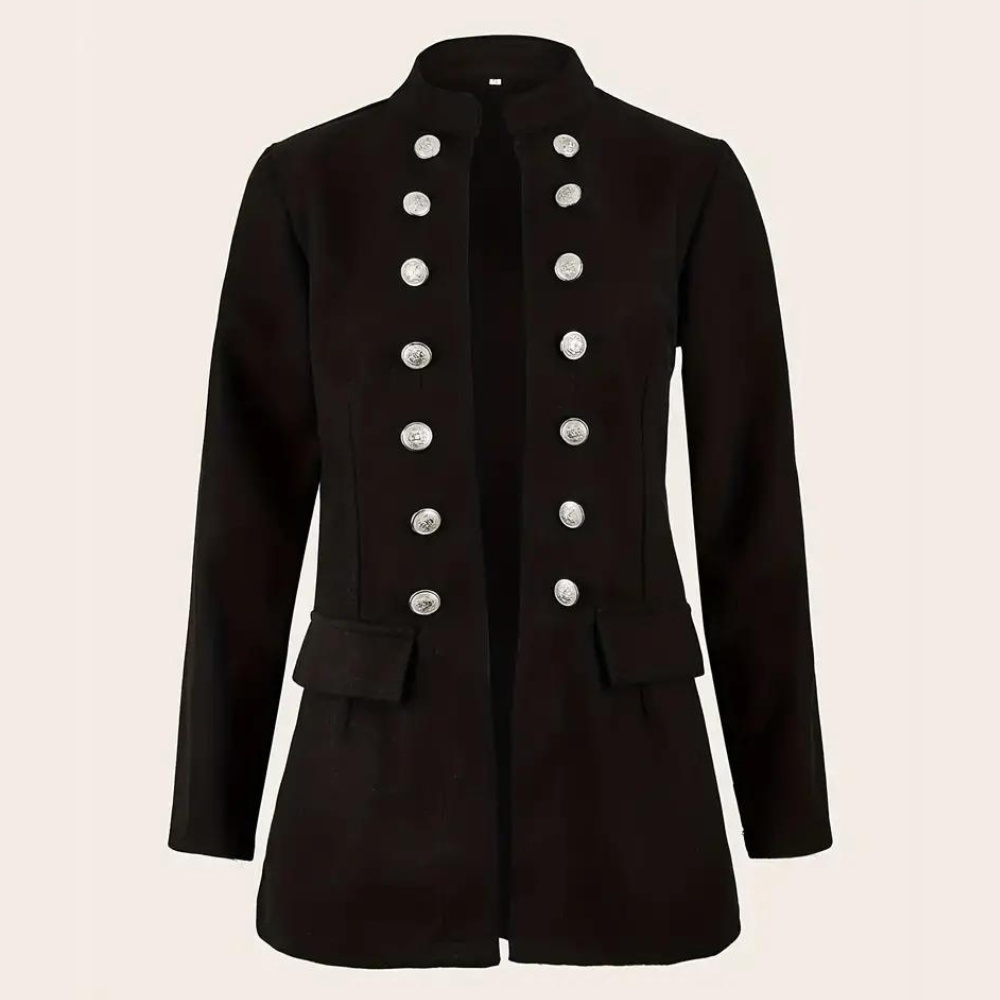 Weronika - Elegante Damenjacke mit vorderem Knopfverschluss für einen lässigen, stilvollen Auftritt