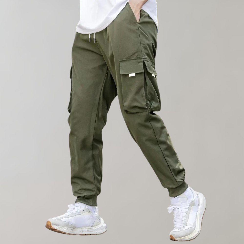 Stilvolle Herrenhose mit verstellbarem Kordelzug und praktischen Klappentaschen von Anchor