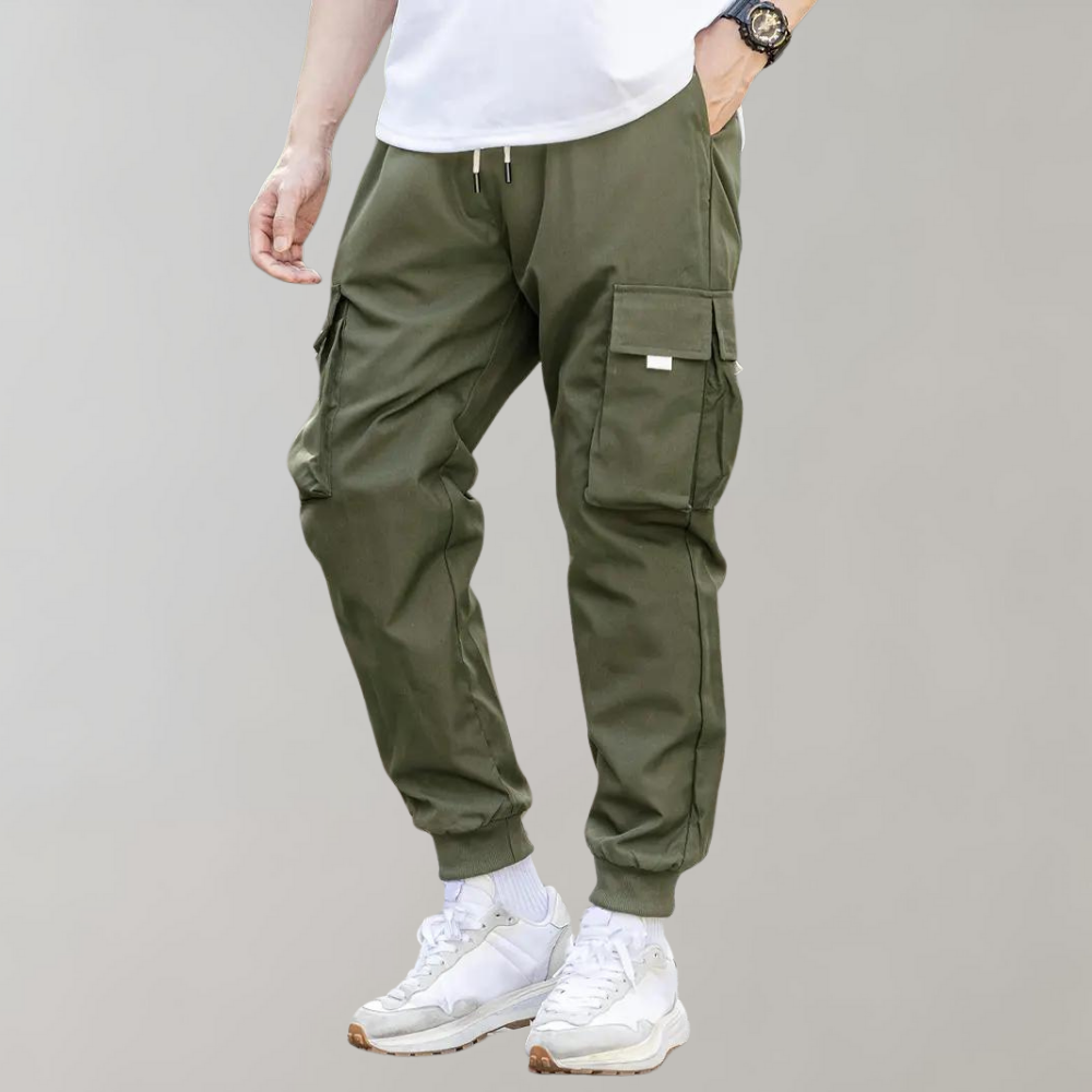 Stilvolle Herrenhose mit verstellbarem Kordelzug und praktischen Klappentaschen von Anchor