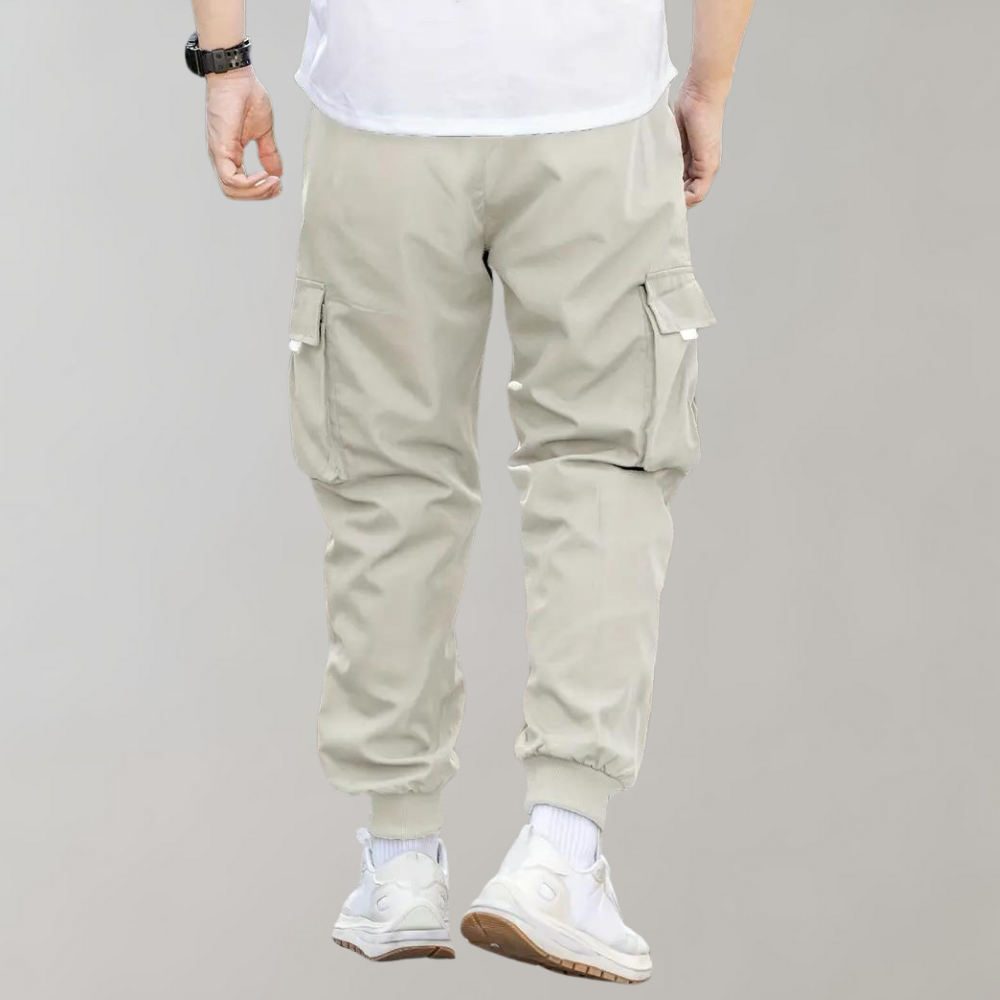 Stilvolle Herrenhose mit verstellbarem Kordelzug und praktischen Klappentaschen von Anchor