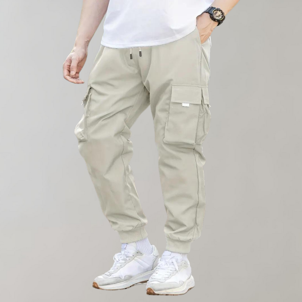 Stilvolle Herrenhose mit verstellbarem Kordelzug und praktischen Klappentaschen von Anchor