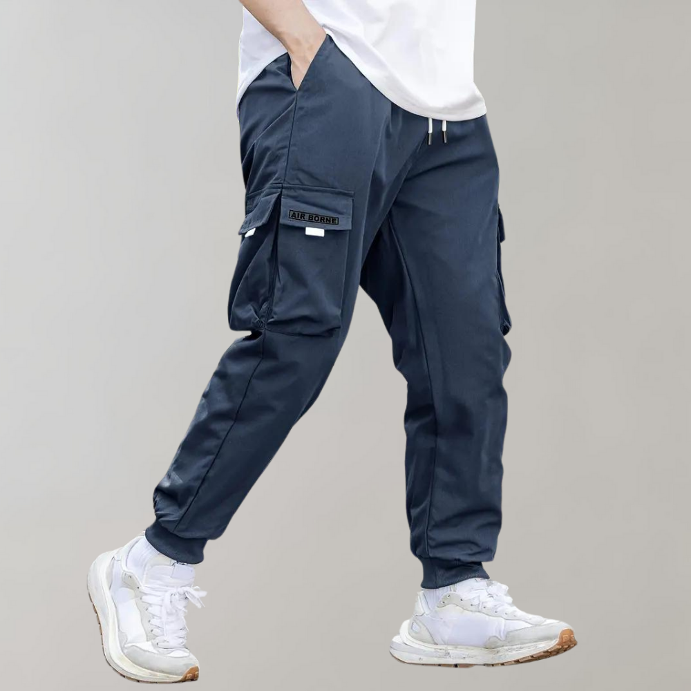 Stilvolle Herrenhose mit verstellbarem Kordelzug und praktischen Klappentaschen von Anchor