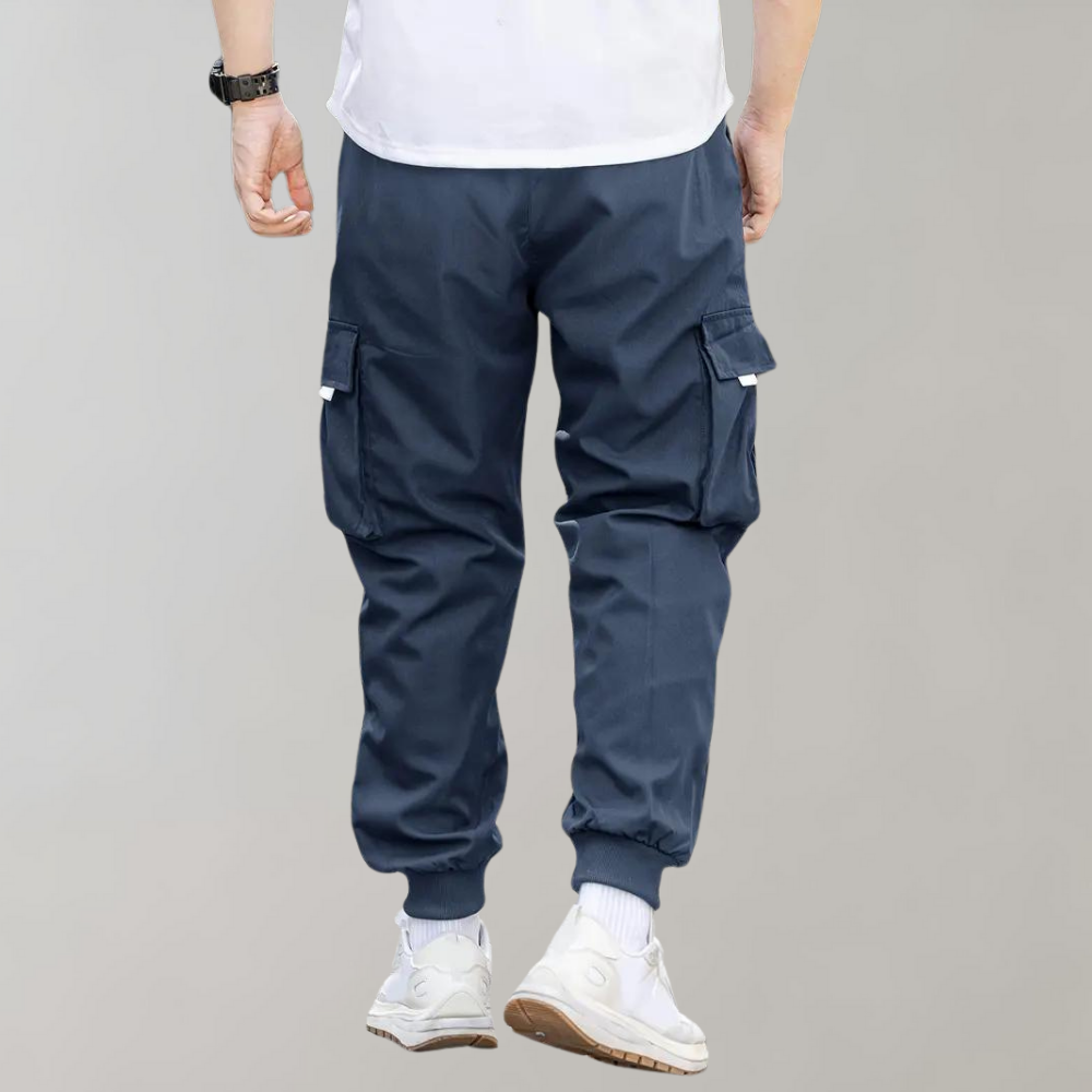 Stilvolle Herrenhose mit verstellbarem Kordelzug und praktischen Klappentaschen von Anchor