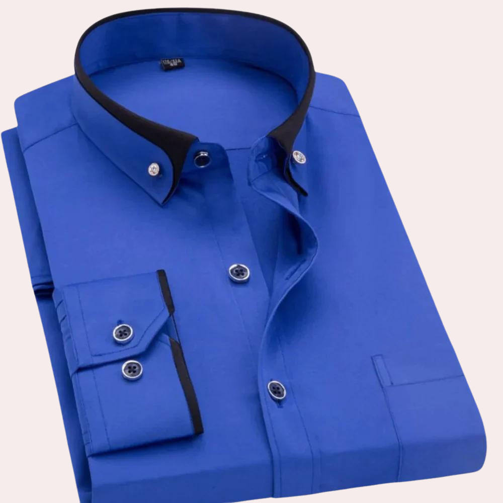 Stylowa męska koszula Caspian z eleganckimi i wyrafinowanymi guzikami