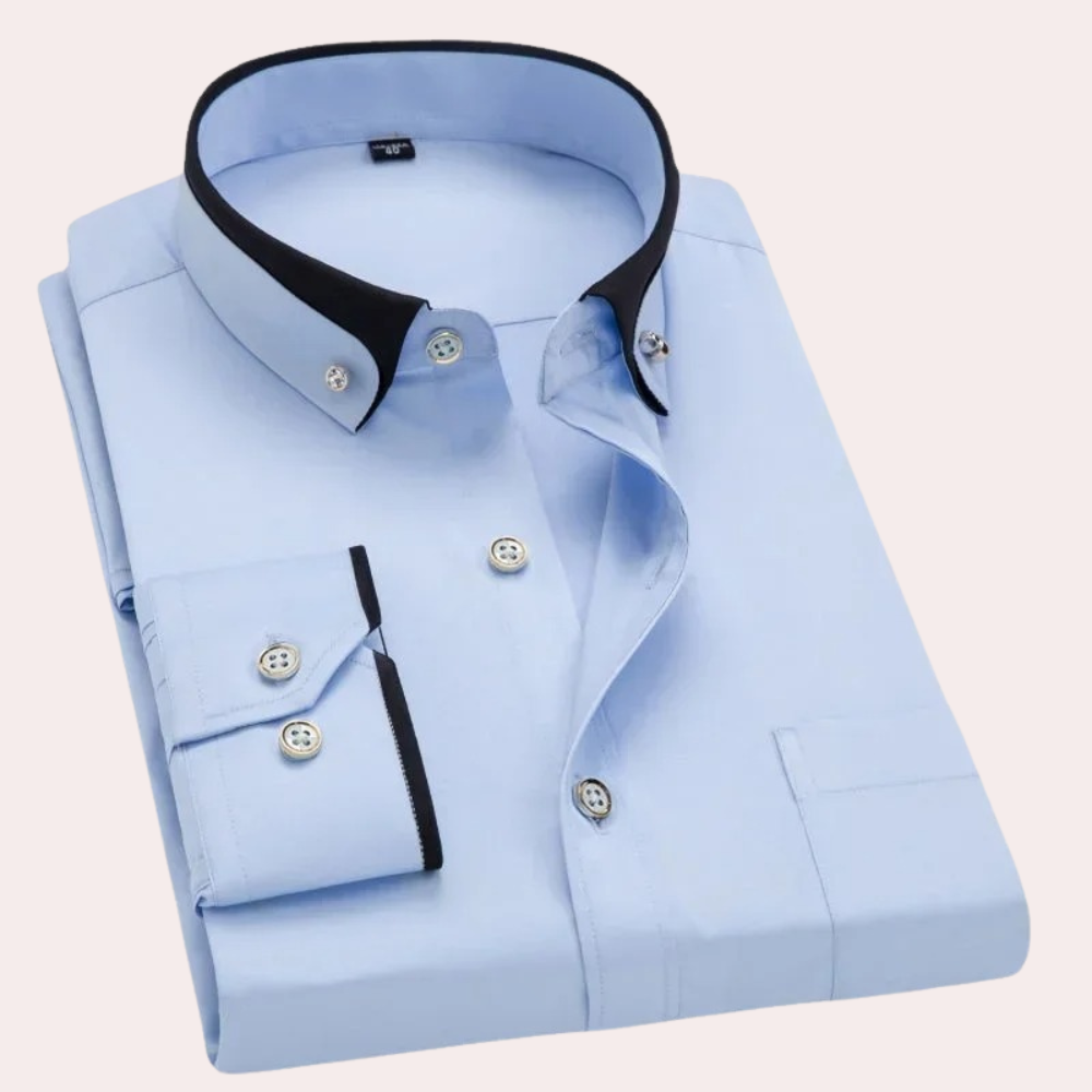 Stylowa męska koszula Caspian z eleganckimi i wyrafinowanymi guzikami