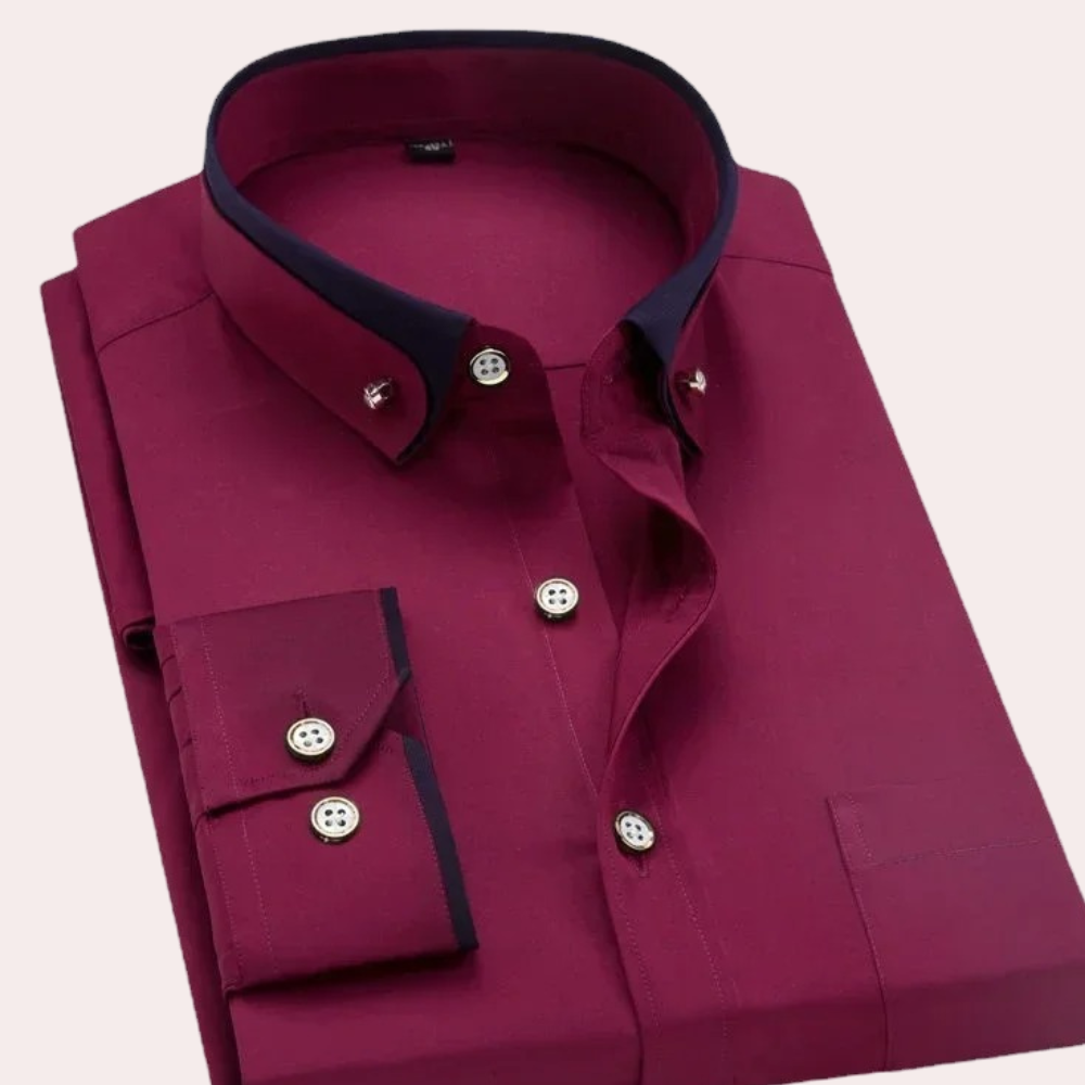 Stylowa męska koszula Caspian z eleganckimi i wyrafinowanymi guzikami