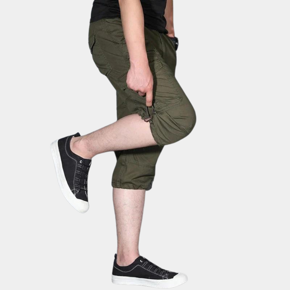 Enzio - Elegante Dreiviertel-Cargo-Hosen für Herren