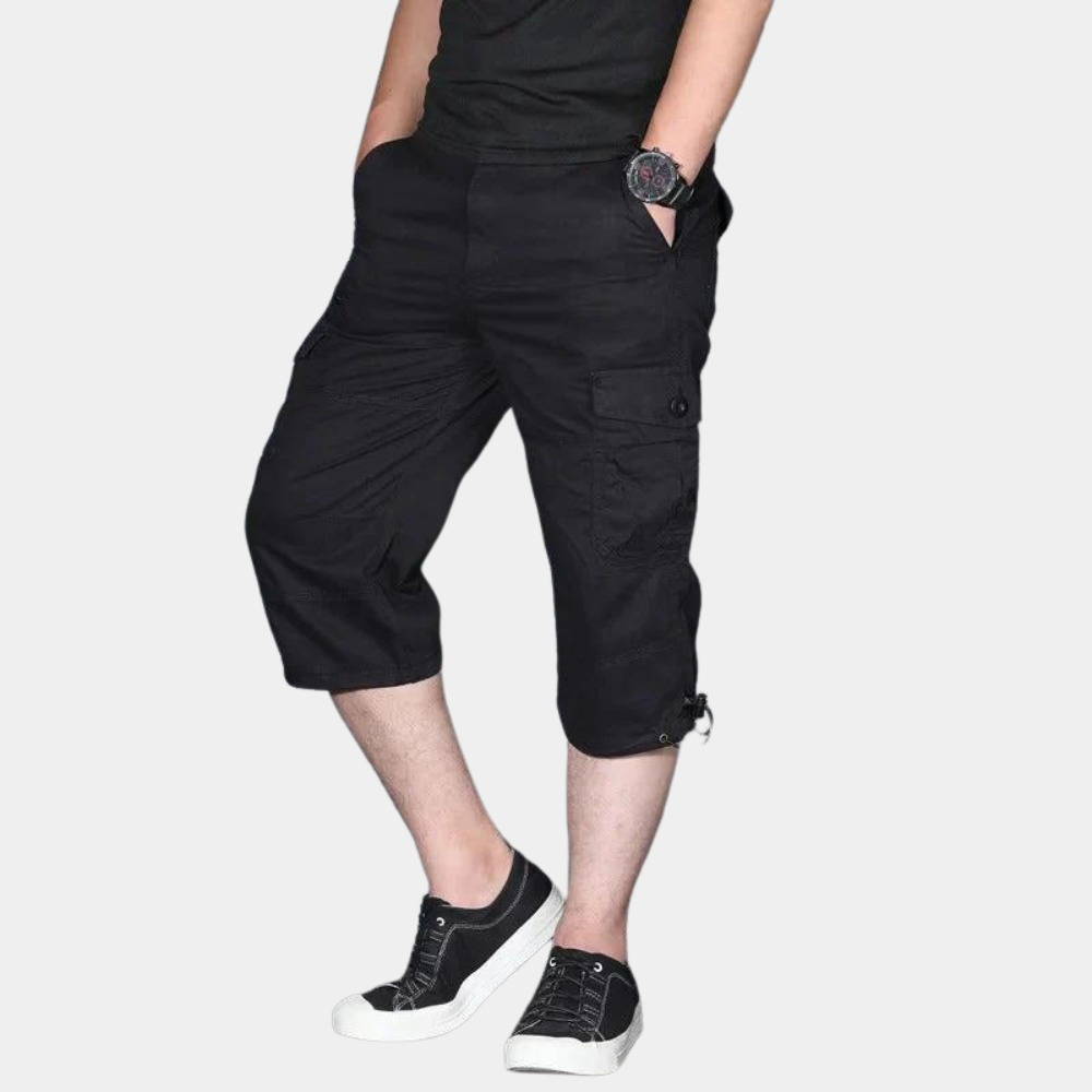Enzio - Elegante Dreiviertel-Cargo-Hosen für Herren