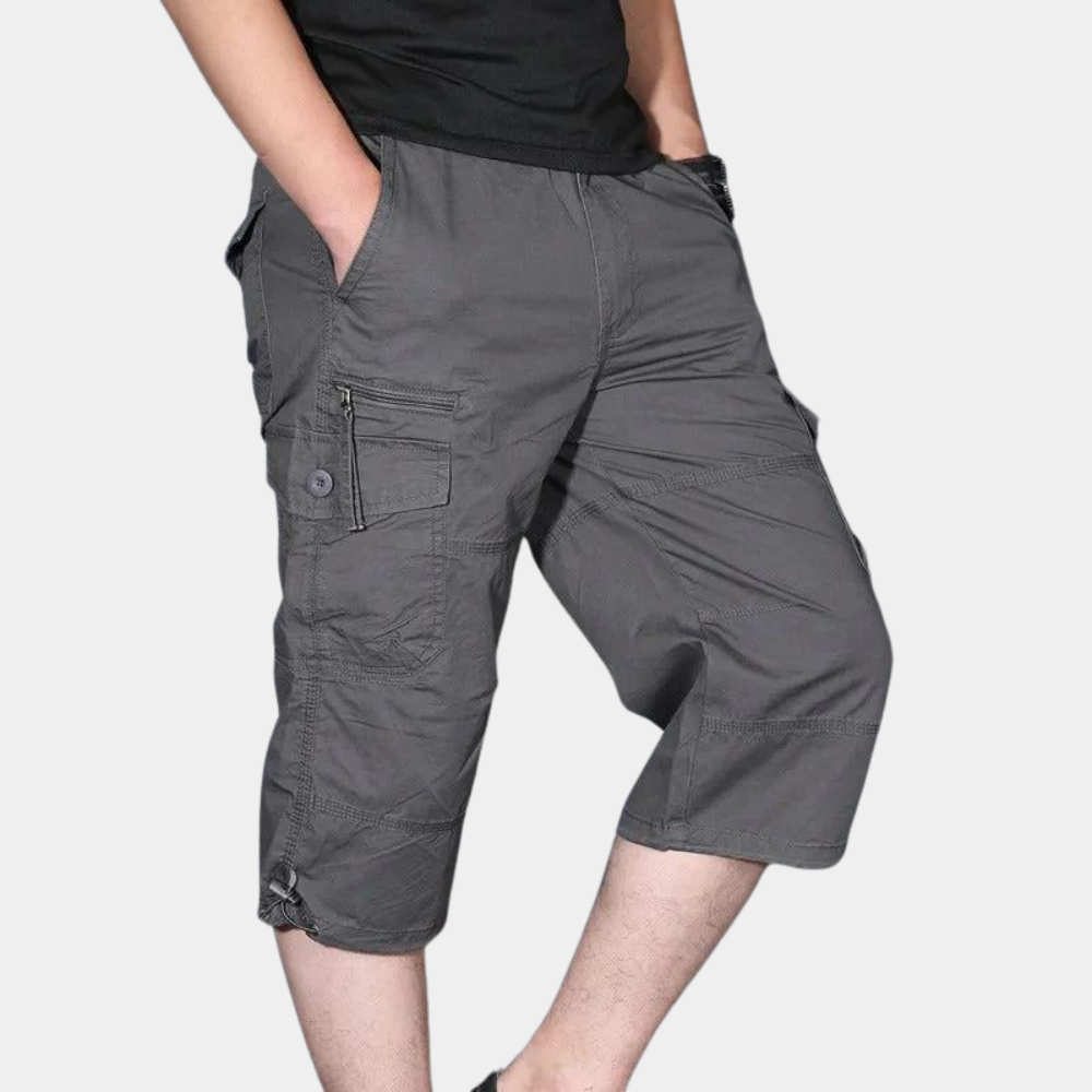 Enzio - Elegante Dreiviertel-Cargo-Hosen für Herren