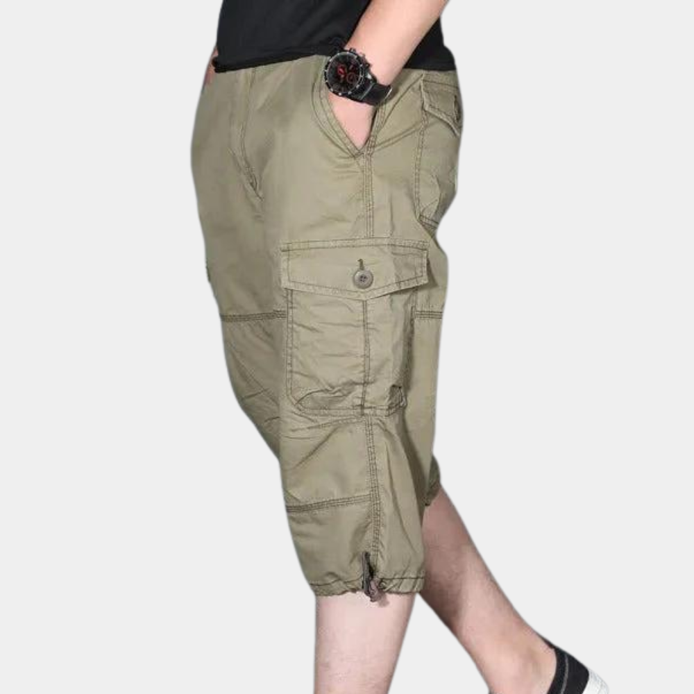 Enzio - Elegante Dreiviertel-Cargo-Hosen für Herren