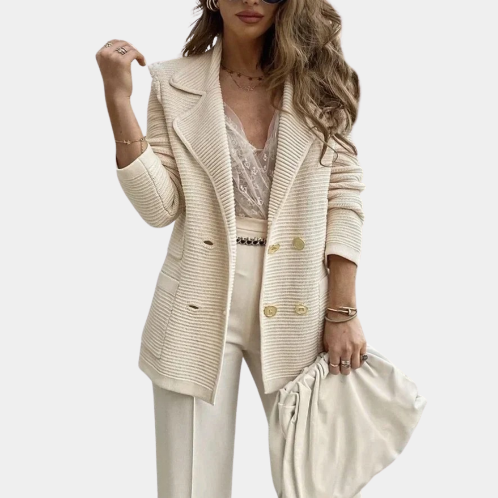 Elegante Damen Strickjacke aus leichter Baumwolle für Frühling und Sommer