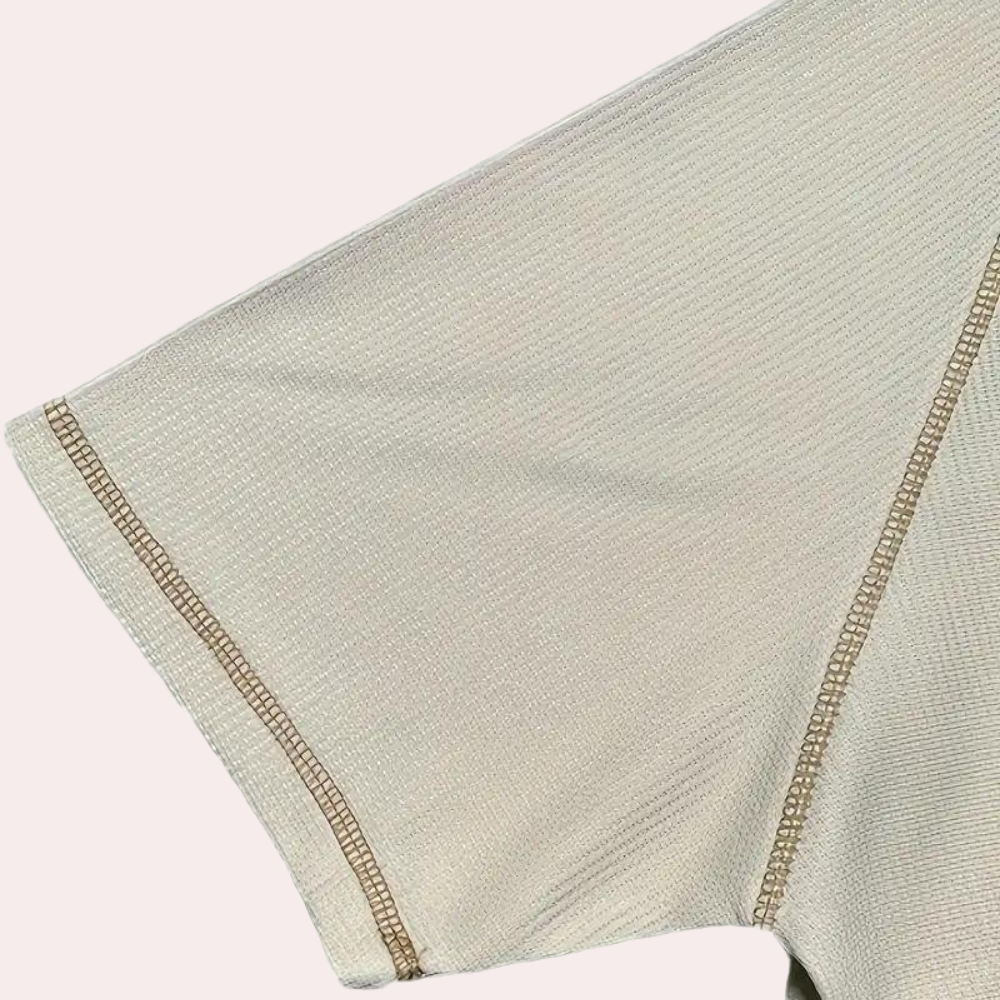 Stylowa męska koszula Henley - ultra oddychająca bawełna, slim fit i krótki rękaw dla codziennej wygody