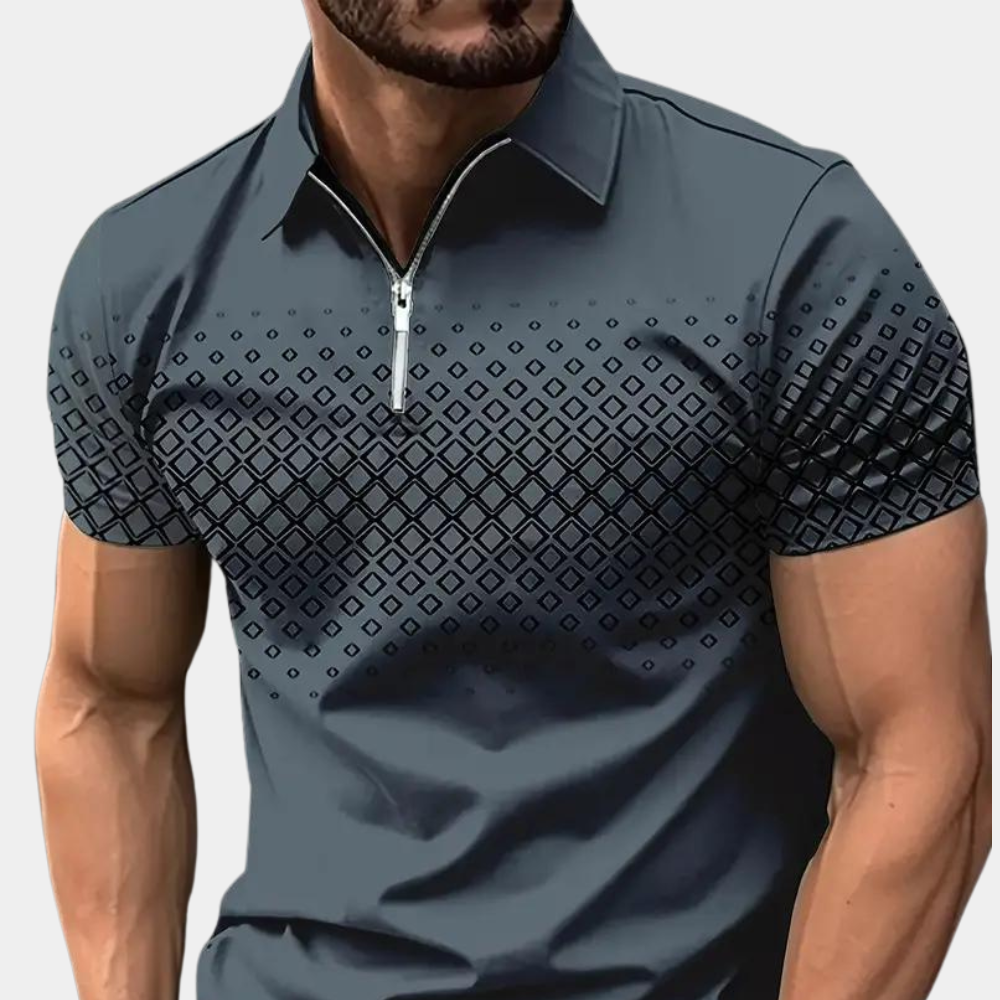 Stilvolles Herren-Polo-Shirt mit ansprechendem Muster
