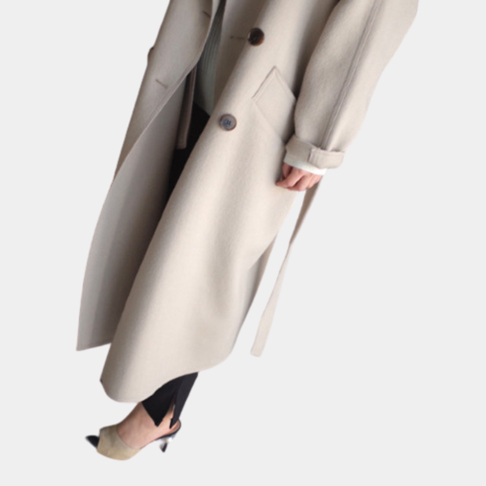 Stilvoller langer Damenmantel für einen eleganten Look