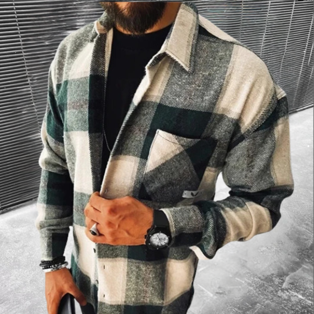 Men's Premium Long-Sleeve Shirt: Ultimate Comfort and Warmth