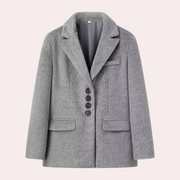 Eleganter kurzer Wollmantel für Damen – ideal für den Frühling