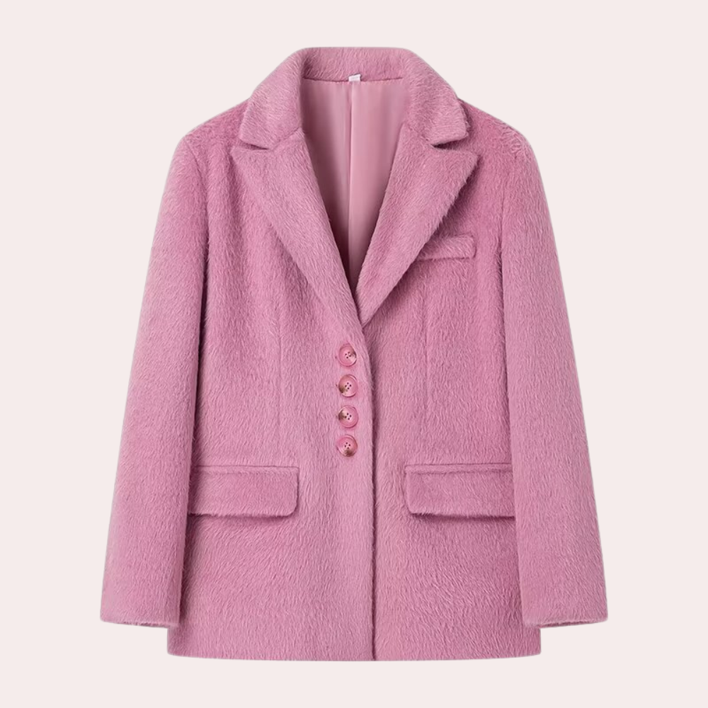 Eleganter kurzer Wollmantel für Damen – ideal für den Frühling