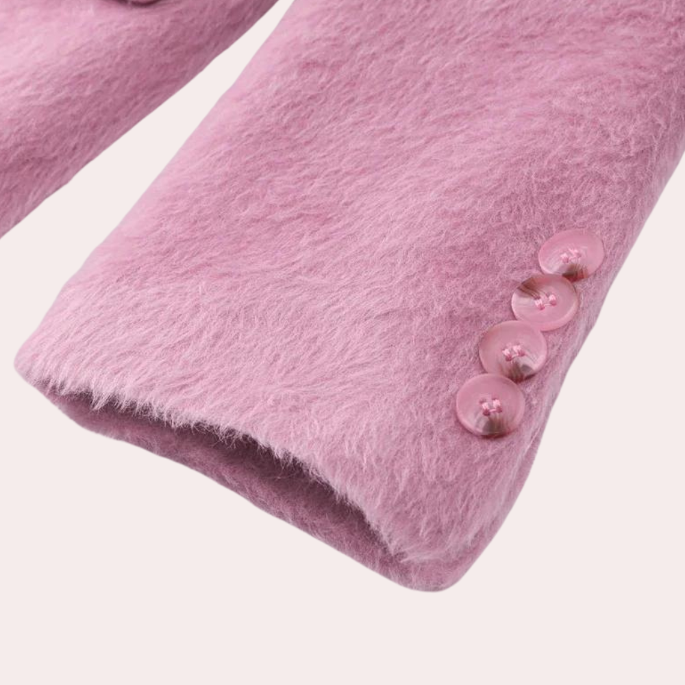 Eleganter kurzer Wollmantel für Damen – ideal für den Frühling