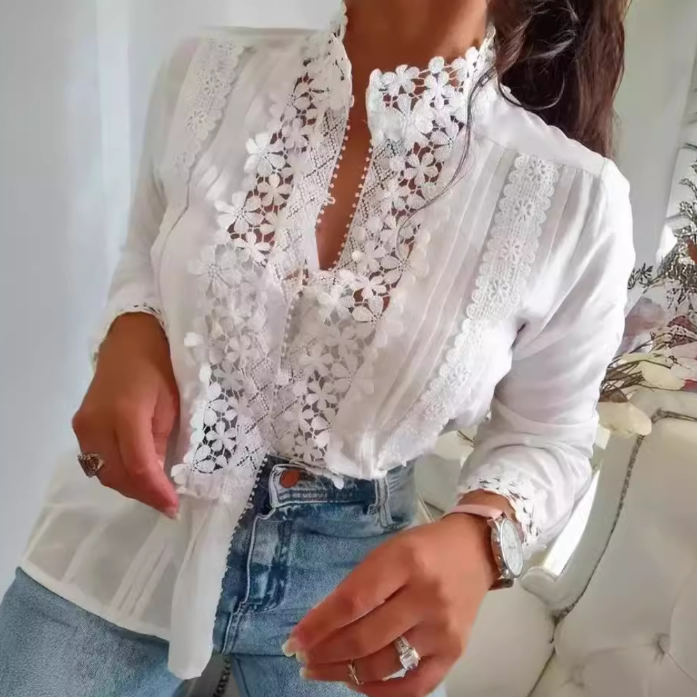 Lily - Elegante und modische Spitzenbluse für Damen