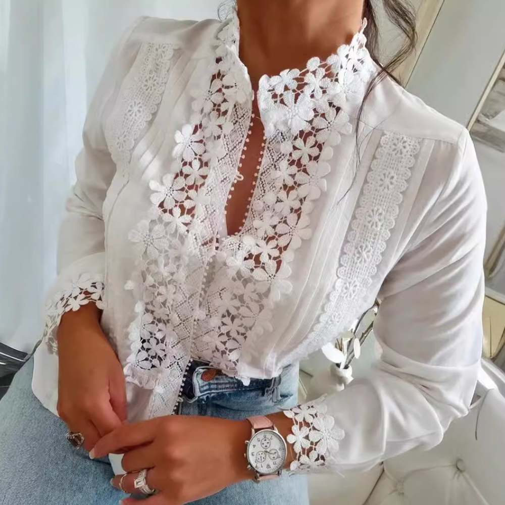 Lily - Elegante und modische Spitzenbluse für Damen