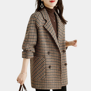Eleganter klassischer Wollmantel für Damen – Frühlingsübergangsmantel