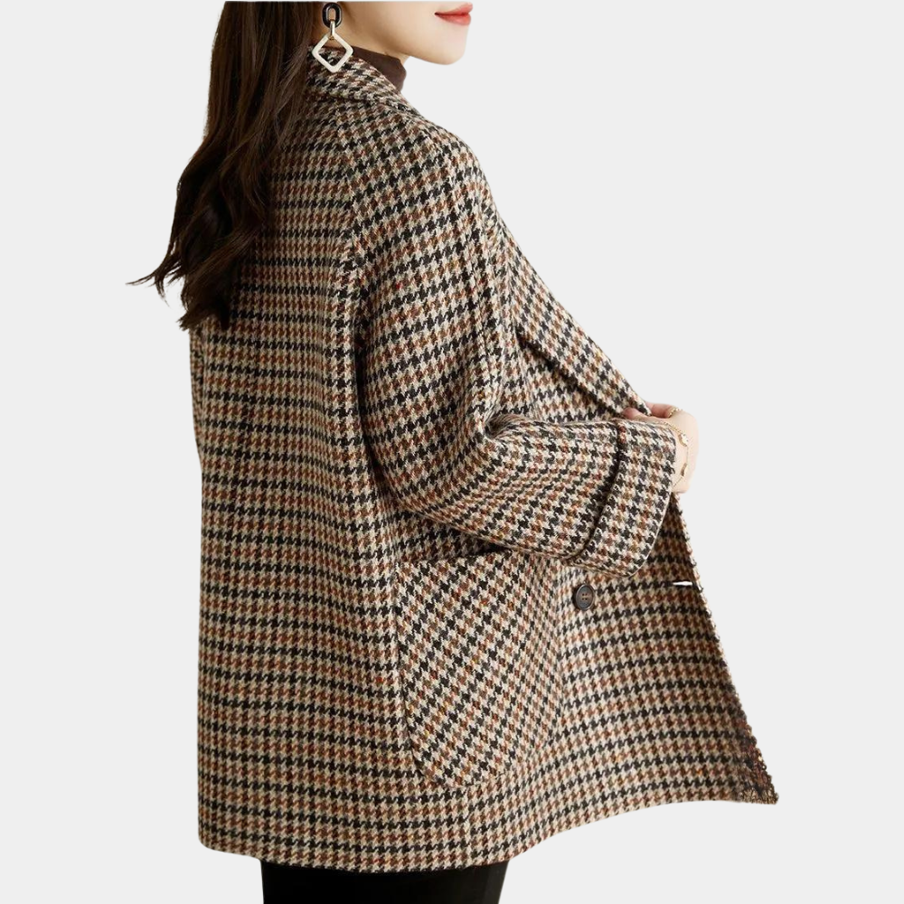 Eleganter klassischer Wollmantel für Damen – Frühlingsübergangsmantel