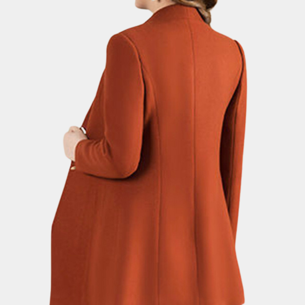 Eleganter, leichter Damen-Wollmantel für den Frühling – klassischer Übergangsmantel