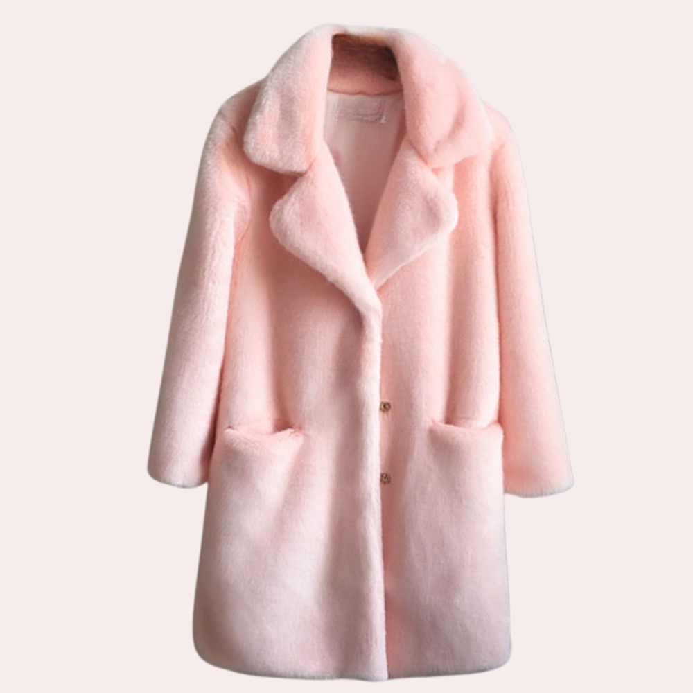 Eleganter Wollmantel für Damen im klassischen Schnitt – ideal für den Frühling