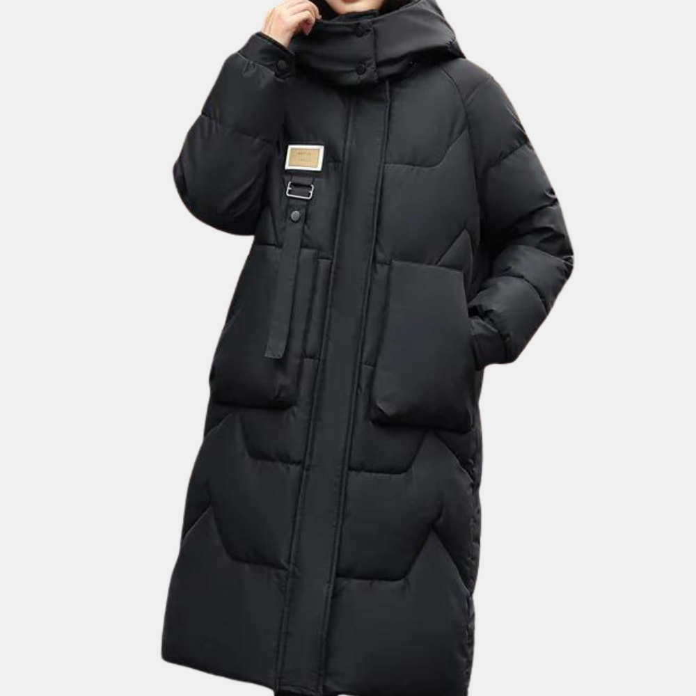 Zofia - Eleganter Damenmantel mit verstellbarer Kapuze und luxuriöser Polsterung für höchsten Komfort