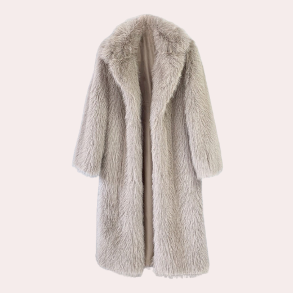 Liliana - Eleganter, luxuriöser Plüsch-Wintermantel für Damen