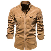 Nowoczesna elegancka męska koszula sztruksowa od Conor