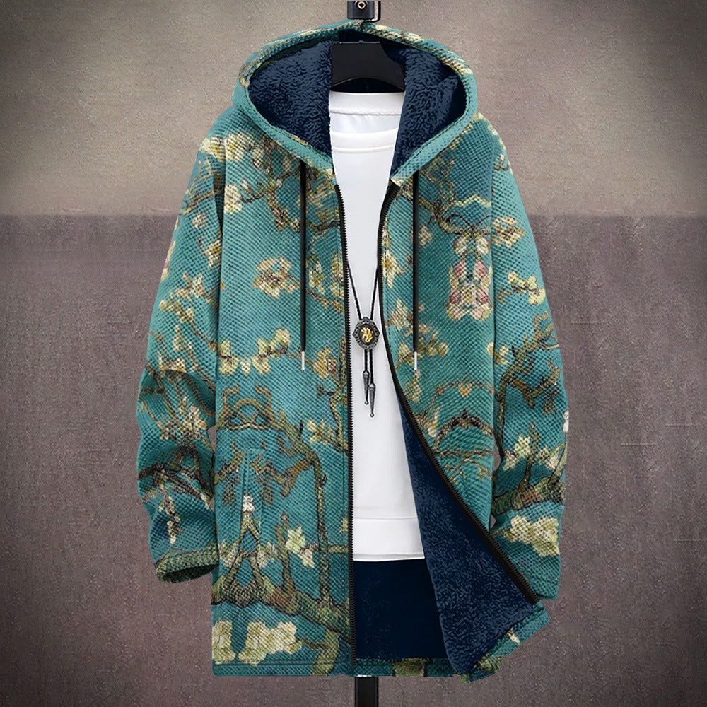 Celine | Luxuriöse, kunstinspirierte Strickjacke