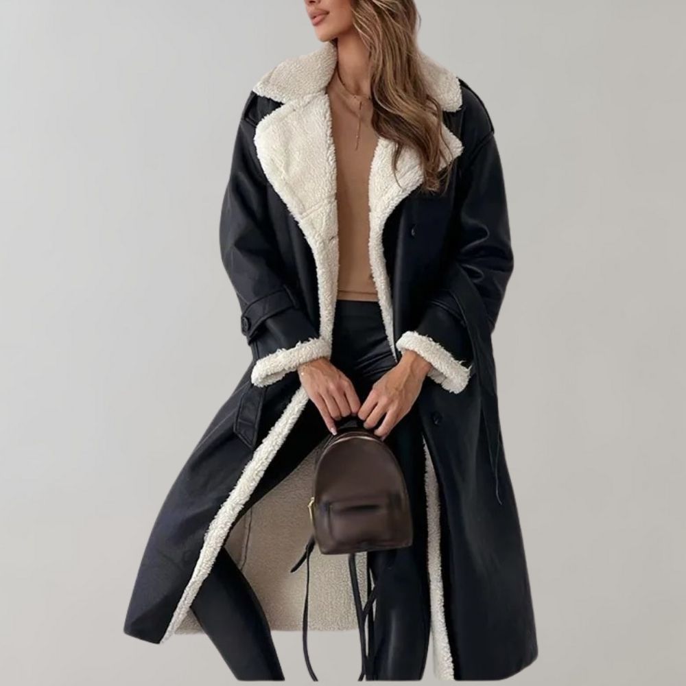 Hanna - Eleganter langer Wintermantel für Damen
