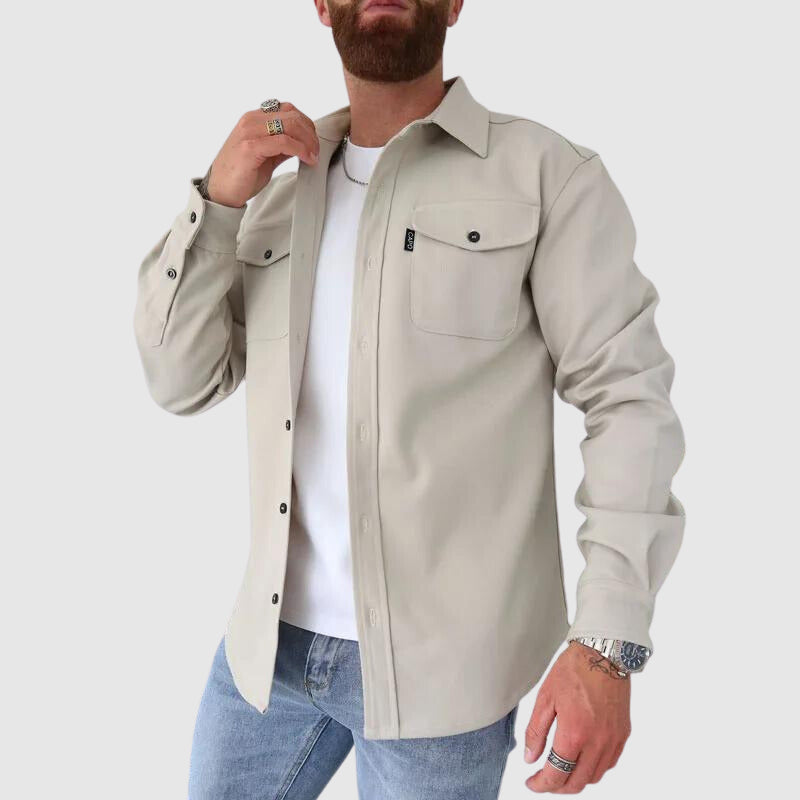 Herrenhemd mit Kragen – Modisches Streetwear-Design