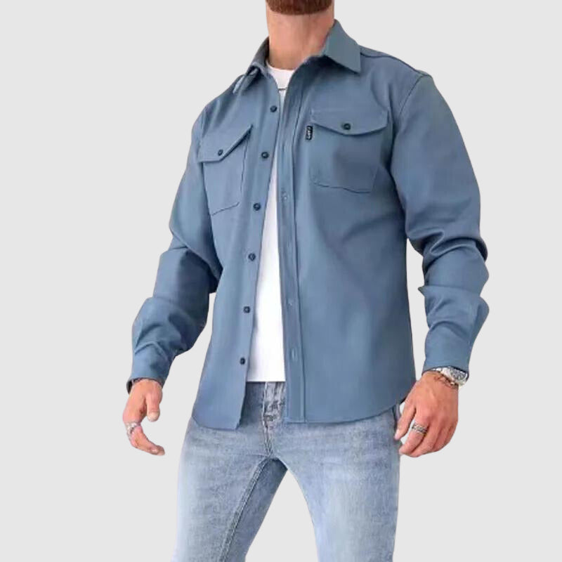 Stylowa męska koszulka z kołnierzykiem - Trendy streetwear