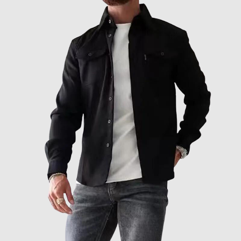 Stylowa męska koszulka z kołnierzykiem - Trendy streetwear